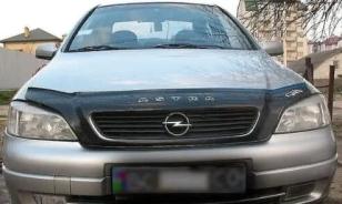 Дефлектор капота (мухобойка) Opel Astra G с 1998 – 2003 г.в. (Опель Астра) Вип Тюнинг