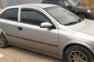 Дефлекторы окон (ветровики) Opel Astra G 3d 1998-2004 (Опель Астра) Кобра Тюнинг