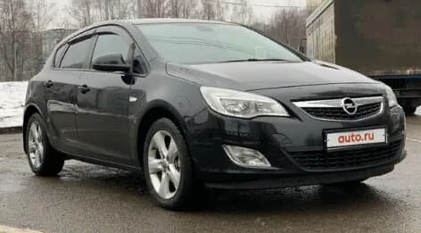 Дефлекторы окон (ветровики) Opel Astra J Hb 2010"EuroStandard" (Опель Астра) Кобра Тюнинг