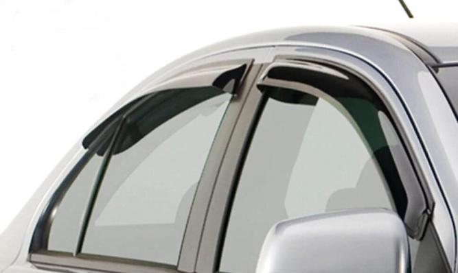 Дефлекторы окон (ветровики) Opel Astra J HB 3двери 2012- (Опель Астра) передние 2шт. клеятся на скотч REIN