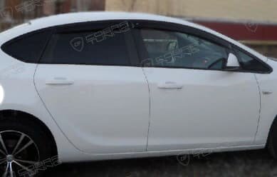 Дефлекторы окон (ветровики) Opel Astra J Sd 2012 (Опель Астра) Кобра Тюнинг