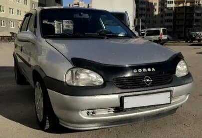 Дефлектор капота (мухобойка) Opel Corsa B c 1993-2000 г.в. (Опель Корса) Вип Тюнинг