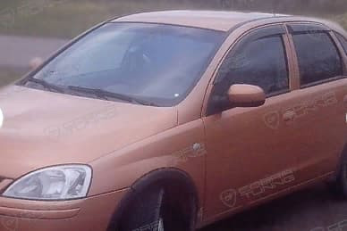Дефлекторы окон (ветровики) Opel Corsa C 5d 2000-2006"EuroStandard" (Опель Корса) Кобра Тюнинг