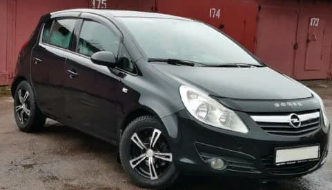 Дефлекторы окон (ветровики) Opel Corsa D 5d 2006 (Опель Корса) Кобра Тюнинг