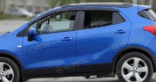 Дефлекторы окон (ветровики) Opel Mokka 2012"EuroStandard" (Опель Мокка) Кобра Тюнинг