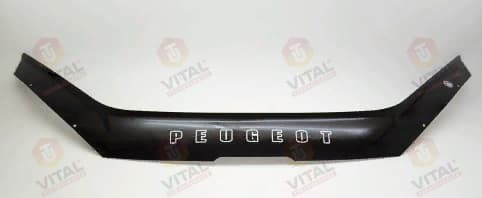 Дефлектор капота (мухобойка) Peugeot 206 с 1998 г.в. (Пежо 206) Вип Тюнинг