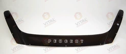 Дефлектор капота (мухобойка) Peugeot 308 с 2008–2011 г.в. (Пежо 308) Вип Тюнинг