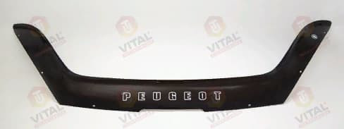 Дефлектор капота (мухобойка) Peugeot 807 с 2002-2011 г.в. (Пежо 807) Вип Тюнинг