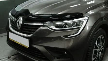 Дефлектор капота (мухобойка) Renault Arkana 2019- (Рено Аркана) SIM
