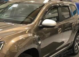 Дефлекторы окон (ветровики) Renault Duster 2021- клеются Кобра Тюнинг