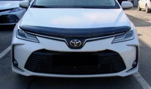 Дефлектор капота (мухобойка) Toyota Higlander 2010-2013 (Тойота Хайлендер) SIM