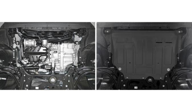 Защита картера и КПП AutoMax для Volkswagen Jetta VII 2020-2024