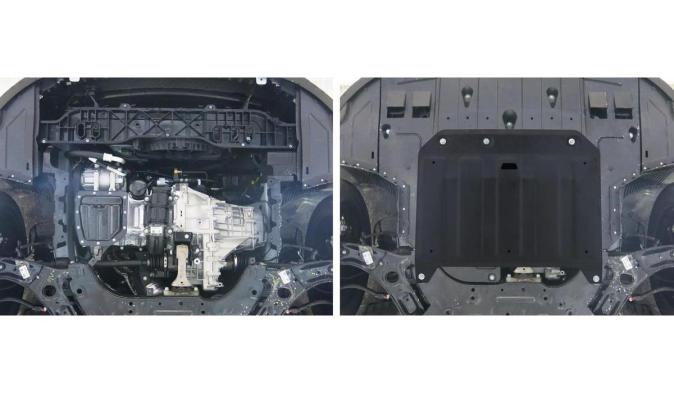 Защита картера и КПП AutoMax для Kia Ceed II рестайлинг хэтчбек, универсал 2015-2018