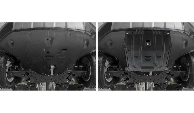 Защита картера и КПП AutoMax для Kia Sportage IV 2016-2018 2018-2024