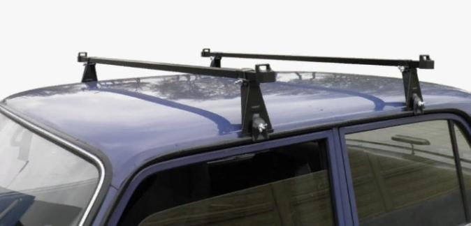 Багажник на крышу для ВАЗ 2121 Нива на водостоки (прямоугольные дуги) Евродеталь